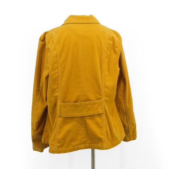Vintage Mustard Yellow Corduroy Blazer Jacket by Fashion Bug Women’s Plus 16W - Picture 3 of 6